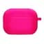 Силиконовый футляр с микрофиброй для наушников Airpods Pro 3 Розовый / Barbie pink - миниатюра 1
