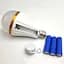 Лампа светодиодная с аккумулятором E27 New Emergency lamp 3x18650, смарт лампочка - аварийная лампа - миниатюра 2