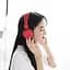 Беспроводная Bluetooth гарнитура Hoco W25 Promise наушники для ПК Red - миниатюра 4