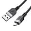 Дата кабель Hoco X109 Energy silicone USB to MicroUSB (3m) Black - мініатюра 4