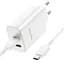МЗП Borofone BN10 Sunlight PD65W (1USB-A/1C) + кабель Type-C to Type-C White - мініатюра 3