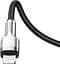 Кабель Baseus Cafule Metal USB-C to Lightning PD 20W 0.25m Black (CATLJK-01) [78966] - мініатюра 4