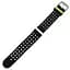 Двойной ремешок Primo с перфорацией для часов Samsung Galaxy Watch 42 мм (SM-R810) Black Green - миниатюра 3