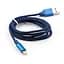 Дата кабель USB 2.0 AM to Lightning nylon 1m blue Vinga (VCPDCLNB21B) - мініатюра 2