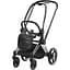 Люлька Cybex Priam Lux by Karolina Kurkova One Love + Комплект текстилю для прогулянкового блоку Cybex Priam KK One Love + Шасі Cybex Priam з каркасом LS RBA Chrome Black - мініатюра 6