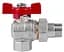 Кран кульовий Icma FAR. ROSSA 1/2" кутовий №361 (87361AD11) - мініатюра 2