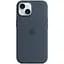 Силіконовий чохол CasePro Silicone Case with MagSafe Storm Blue для iPhone 15 - мініатюра 1