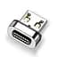 Кабель магнитный с быстрой зарядкой Elough 13/7 Contact 3 A, Type C - Type C/Micro USB, 0.5 м, плоский коннектор, зеленый (13802) - миниатюра 3