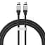 Кабель Baseus CoolPlay Series Fast Charging Cable Type-C to Type-C 100W 2m CAKW000301 Black - миниатюра 1