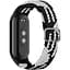 Плетений ремінець Elastic Adjustment Xiaomi Mi Band 8 Black/White - мініатюра 1