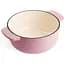 Каструля KitchenAid Cast Iron чавунна з кришкою 26 см 5.2 л суха троянда (CC007431-001) - мініатюра 4