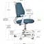 Детское кресло Evo-Kids Mio Ergo Dark Blue (Y-507 DB) - миниатюра 2