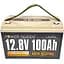 Акумуляторна батарея Power Queen LiFePO4 12.8V 100Ah 1280Wh з BMS 100A, ресурс 4000 циклів, IP65 - мініатюра 4