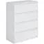 Комод Moreli T-215 на 4 ящики 800х980х400 мм Білий (mo-t215-white) - мініатюра 1