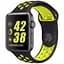 Спортивный ремешок с перфорацией Primo для часов Apple Watch 42 мм, 44 мм, 45 мм размер S- Black Yellow - миниатюра 1