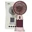 Портативный вентилятор на аккумуляторе Portable Mini Fan аккумуляторный мини вентилятор 18650 USB Бордовый - миниатюра 1