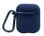 Чехол для наушников Apple AirPods Silicone Case with carbine [Midnight Blue] [39574] - миниатюра 2