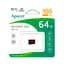 Карта пам'яті Apacer 64GB microSD class 10 UHS-I V10 A1 (AP64GMCSX10UB-RA) - мініатюра 2