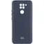 Чохол Lakshmi Silicone Cover Full Camera (AAA) with Logo для Xiaomi Redmi Note 9 / Redmi 10X Темно-синій / Midnight blue - мініатюра 1