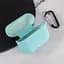 Силиконовый футляр с микрофиброй для наушников Airpods Pro 3 Бирюзовый / Marine Green - миниатюра 3