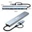 USB-хаб XON SmartHub 9 в 1 (Ethernet, SD/TF, 2xUSB2.0, 2xUSB3.0, Type-C, 3.5 Audio) Сірий (UHCHP093322G 5238) - мініатюра 2