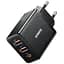 Зарядное устройство адаптер питания на 3 порта Baseus Cube Fast Charger 2U+C 30 W черный - миниатюра 1