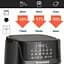 Аэрогриль Аэрофритюрница Heckermann HF 8850 7л - мініатюра 4