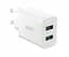 Блок адаптер комплект XO L119 dual USB-A QC18W з кабелем Mirco usb Білий - мініатюра 3