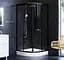 Душова кабіна Am.Pm Gem 1/4 Round 90x90 см без піддону black W90UG-401-090BT, Чорний, прозорий, чорний - мініатюра 2