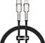 Кабель Baseus Cafule Metal Type-C to Lightning PD 20W (0.25m) black (CATLJK-01) - мініатюра 1