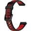 Ремінець DK для Huawei Band 7 Silicone Sport Band Nike (black / red) - мініатюра 1