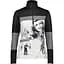 Кофта CMP Woman Sweat 30L0396 Black/White M (1097-30L0396-22YF 40) - мініатюра 1