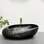 Умивальник VBI Valiano marble black matt накладний VBI-016101, Чорний матовий - мініатюра 1