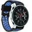 Спортивный ремешок Primo с перфорацией для часов Samsung Galaxy Watch 46 мм SM-R800 Black Blue - миниатюра 1