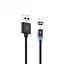 Кабель SkyDolphin S59L Magnetic USB - Lightning (M/M), 1 м, Black (USB-000440) - миниатюра 1