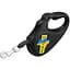 Повідець-рулетка для собак Waudog R-leash, малюнок "Дім", S, до 15 кг, 5 м, світловідбиваюча стрічка чорний - мініатюра 2
