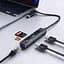 Концентратор XoKo USB-C 5-in-1 USB 3.0 + USB 2.0 + SD/TF + RJ45 100Mbps silver (XK-AC-350) - мініатюра 8