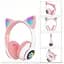 Беспроводные детские наушники Cat Ear VZV-23M Bluetooth с кошачьими ушками розовые - миниатюра 4