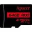 Карта пам'яті Apacer microSDXC 64GB R100 AP64GMCSH10UB-R - мініатюра 1