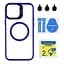 Чохол із підставкою MagSafe TPU PC Metal Stand Case and Camera Lenses Apple iPhone 13 Pro Max Dark Blue - мініатюра 2