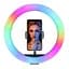 Кільцева світлодіодна LED лампа RIAS MJ30 RGB з тримачем, USB, управління на проводі 30 см - мініатюра 2