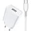 Сетевое зарядное устройство Jellico C5T 1USB 2.1A + Type-C cable White - миниатюра 2