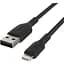 Кабель Belkin Boost Up Charge Braided USB-A to Lightning 2m Black (CAA002BT2MBK) [158797] - миниатюра 3