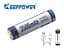Акумулятор 18650 Keeppower 3500 mAh з microUSB (синій з білим) - мініатюра 5