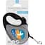 Повідець-рулетка для собак Waudog R-leash Прапор, світловідбиваючий, XS, до 12 кг, 3 м, чорний - мініатюра 3