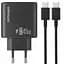 СЗУ Amaya E70S PD45W (1USB-C) + кабель Type-C to Type-C Black - миниатюра 1