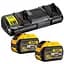 Зарядний пристрій DeWalt + 2 акумулятори DCB132X2 - мініатюра 1