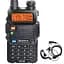 Рація дводіапазонна Baofeng UV-5R (136-174 MHz, 400-520 MHz), 8 Вт, 1800 mAh + Гарнітура у подарунок - мініатюра 1