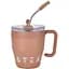 Термокружка Coffee & Tea 480 мл с трубочкой и двойным открыванием, коричневый Yiwu HP-14-23BR - миниатюра 1