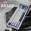Клавіатура Ajazz AK650 Sea Salt Switch White/Blue (AK650-SS-BWB) [156876] - мініатюра 6